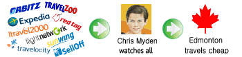 Chris Myden watches all for the cheapest flight deals and all inclusive vacations from Edmonton.